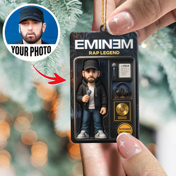 Turn Your Photo into an Action Figure - Custom Photo Ornament Toy Box Portrait | Rap Legend